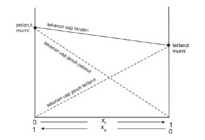 Diagram P - X larutan ideal